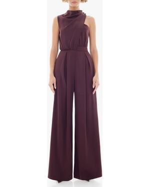 Black Halo Floella Jumpsuit - Purple