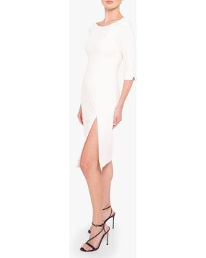 Black Halo Marissa Sheath Dress - White