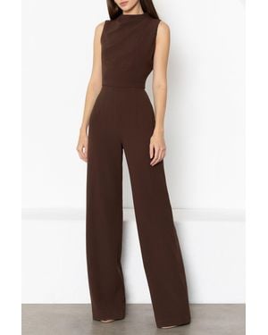 Black Halo Corrine Jumpsuit - Brown