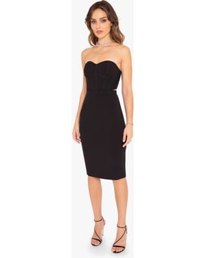 Black halo strapless dress hotsell