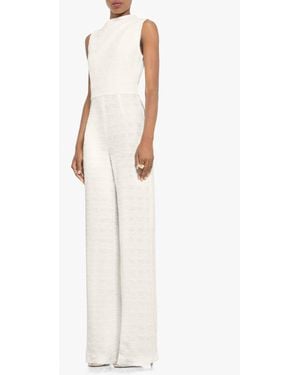 Black Halo Corrine Jumpsuit - White