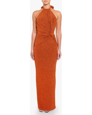 Black Halo Fina Gown - Orange