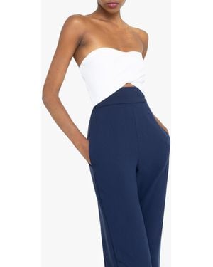 Black Halo Jada Colour Block Jumpsuit - Blue