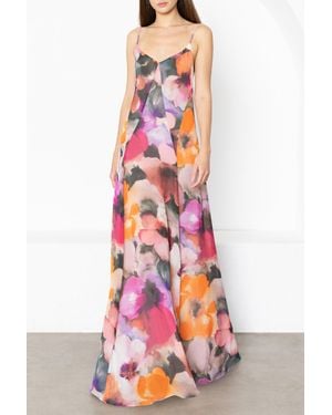 Black Halo Emory Maxi Dress - White
