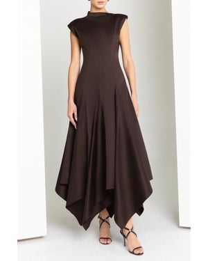Black Halo Eloidie Midi Dress - Brown