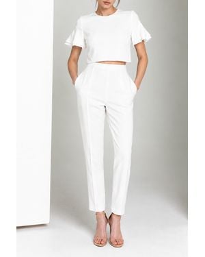 Black Halo Syon Two Piece Jumpsuit - White