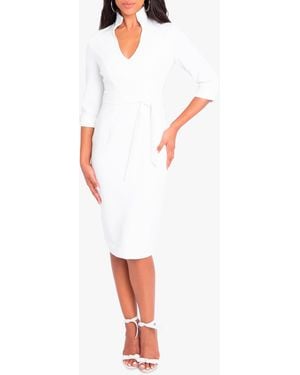 Black Halo Madeline Sheath - White