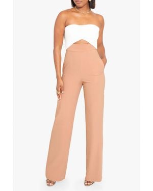 Black Halo Jada Colour Block Jumpsuit - Black