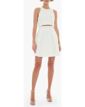 Black Halo Sanibel Two Piece Mini Dress - White