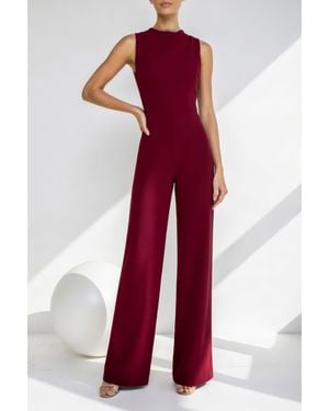 Black Halo Corrine Jumpsuit - Red