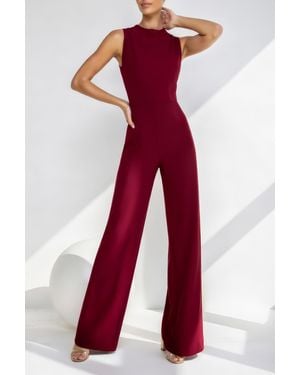 Black Halo Corrine Jumpsuit - Red