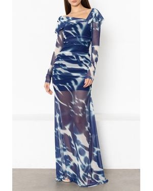 Black Halo Dina Maxi Dress - Blue