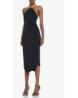 Black Halo Aurelius Midi Dress - Blue