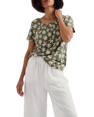 Seasalt Cornwall Appletree Scoop Neck Jersey T-Shirt - White