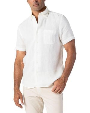 Robert Talbott Morgan Short Sleeve Linen Shirt - White