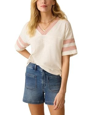 Faherty Sunwashed Varsity Tee - Blue