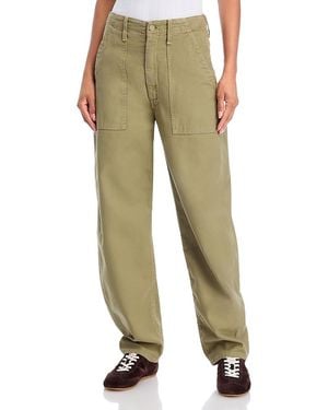 Mother The Fangirl Fatigue Flood Jeans - Green