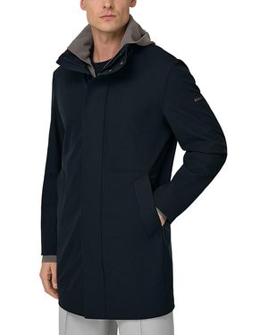 BOGGI B Tech Technical Fabric Car Coat - Blue