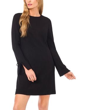 Cece Round Neck Mini Dress - Black