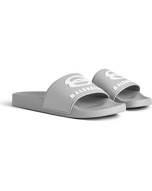 Balenciaga Pool Slides - White