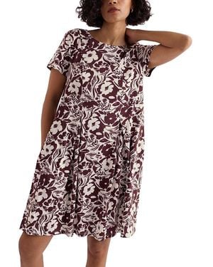 Seasalt Cornwall Witch Hazel Short Sleeve Dress - Purple