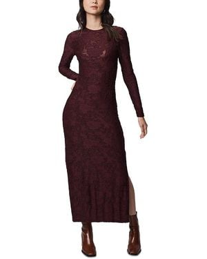 Splendid Cecelia Floral Long Sleeve Dress - Red