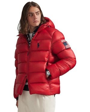Polo Ralph Lauren The Hawthorne Flag Down Jacket - Red