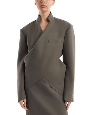 Issey Miyake Calligraph Wool Jacket - Gray