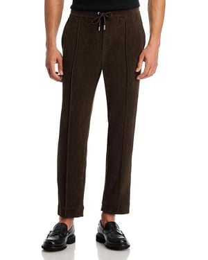 Jonathan Simkhai Ralph Slim Fit Cuffed Corduroy Pants - Black