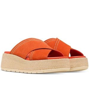 Sorel Sunpeak Platform Sandals - Orange
