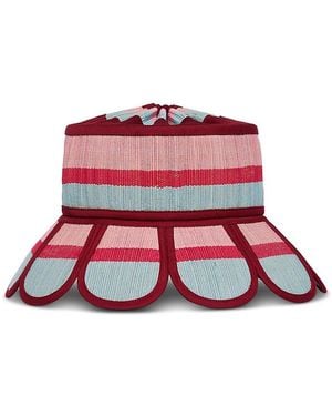 Lorna Murray Manhattan Straw Hat - Red
