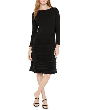 NIC+ZOE All The Trimmings Knit Dress - Black