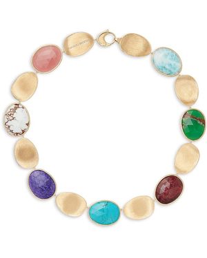 Marco Bicego 18K Lunaria Multi-Stone Collar Necklace, 17.75 - Blue