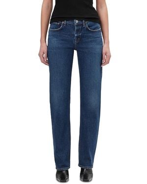 Agolde Low Rise Slim Jeans - Blue