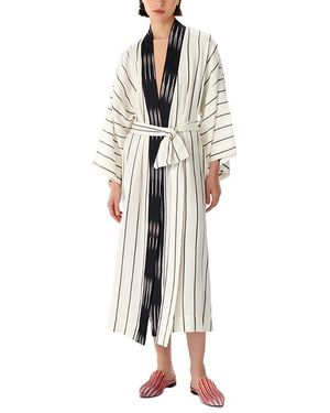 KUTNIA Striped Kimono Robe - Multicolor