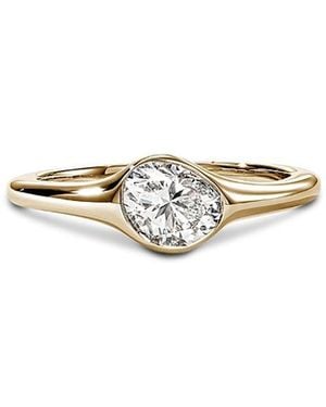 John Hardy 14K Jh Lovestruck Lab Grown Diamond Oval Solitaire Ring - White