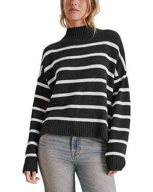 Splendid Nora Stripe Turtleneck Sweater - Black