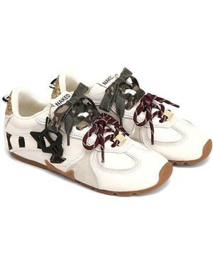 Naked Wolfe Adored Leather Sneakers - White