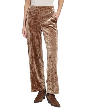 Lyssé Shay Crushed Velvet Pants - Brown