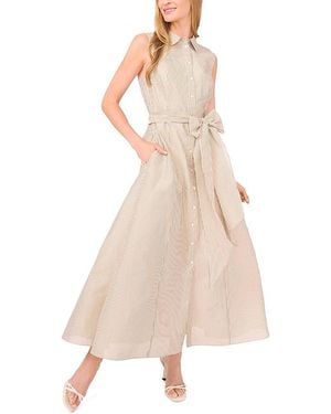 Ted Baker Sleeveless Midi Shirt Dress - Natural