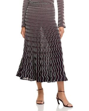Jonathan Simkhai Aliza Wavy Striped Skirt - Multicolor