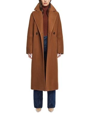 Hiso Harper Wool Blend Maxi Coat - Brown