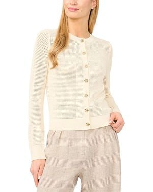 Ted Baker Kayla Pointelle Cardigan Sweater - Natural