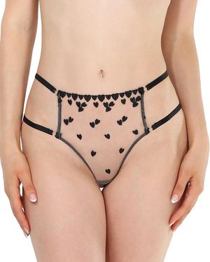 Honeydew Intimates Katarina Heart Mesh Bikini - Natural