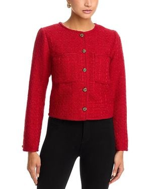 Aqua Tweed Jacket - Red