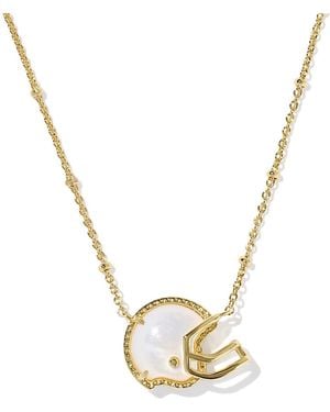 Kendra Scott Football Helmet 14K Plated Pendant Necklace, 16-19 - Metallic