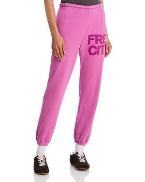 Freecity Free City Cotton Logo Sweatpants - Pink