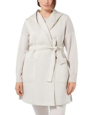 Marina Rinaldi Jersey Sleeveless Jacket - White