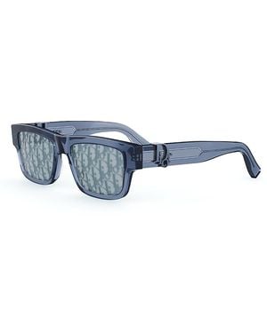 Dior Oblique Rectangle Sunglasses, 52Mm - Blue