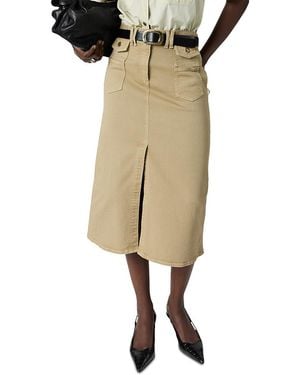 Gerard Darel Emma Midi Skirt - Natural